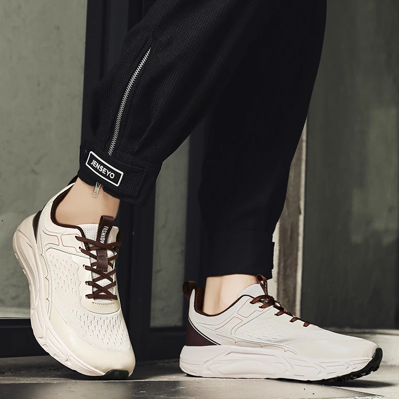 

Outdoor Sports Shoes Breathable Comfortable Fashionable Lace Up Running Shoes 2025 Autumn New Style Daily Wear Men'S Shoes 36-46