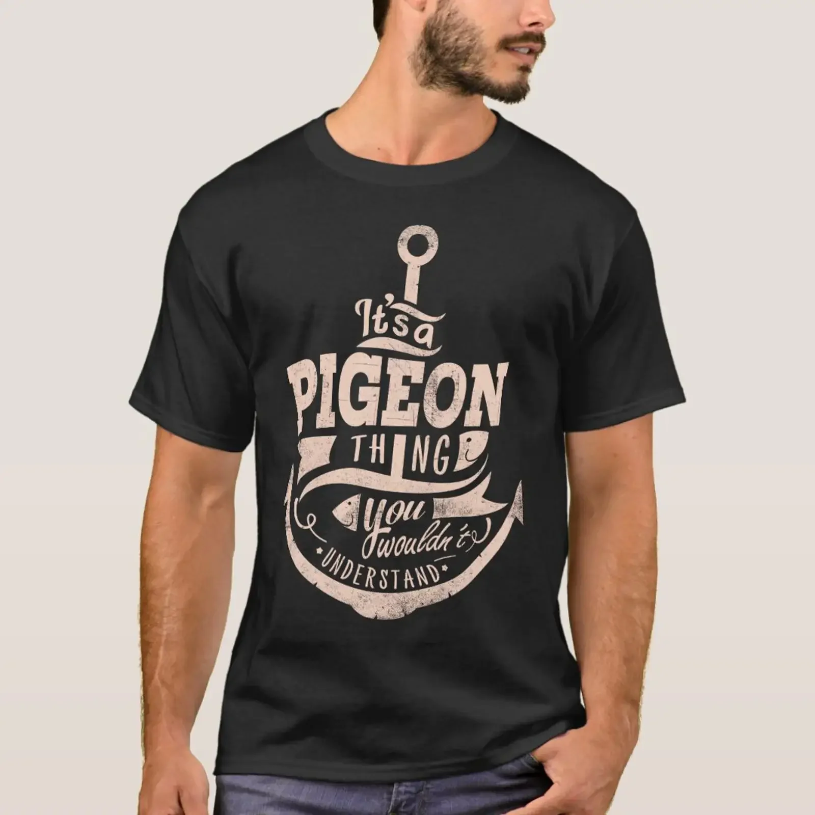 T-shirt vintage délavé « It is a PIGEON Thing You wouldn't understand » pour un usage quotidien, mode élégante, légèrement graphique