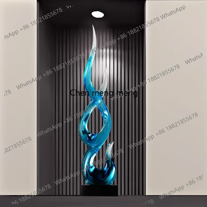 A178Rising and rising, entrance decorations, transparent, sculpture, soft furnishings, high-end light luxury atmosphere
