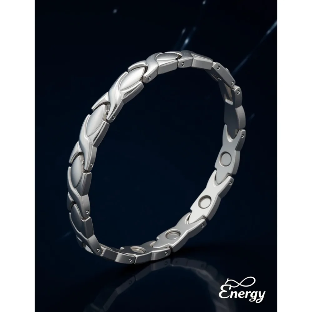 

Регулируемый магнитный браслет из нержавеющей стали для облегчения симптомов артрита, 3500 Гаусс, женские украшения