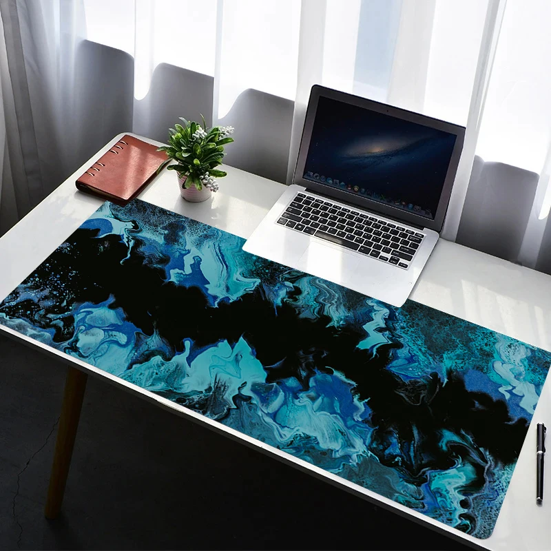 

Mouse Pad PC Non Slip Rubber Mousepad Laptop Gamer Cabinet HD Keyboard Pad Office Computer Gaming Desk Strata Liquid Mouse Mat
