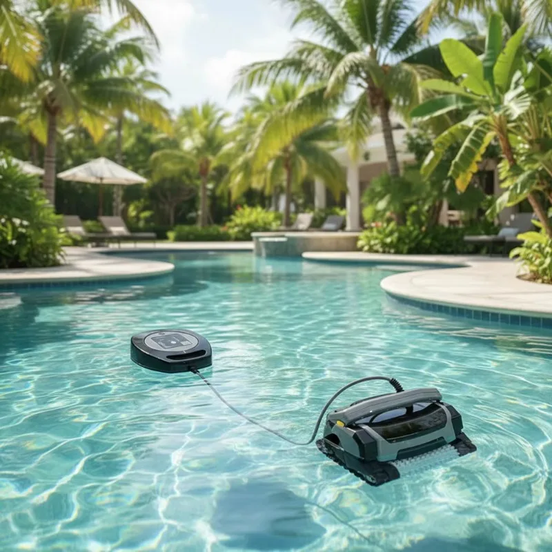 WC-3012 Cordless Robotic Swimming Pool Cleaner Intelligent Electric Wall Climbing Automatic Pool Vacuum Cleaner