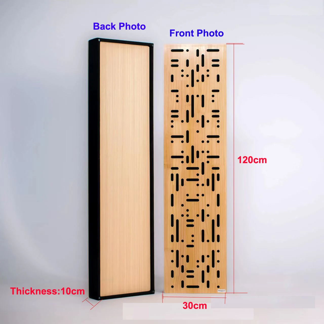 120x30x10cm Helmholtz Sound-Absorbing Panel Wood Diffuser Board for Studio Use Specialized Tuning Board to Reduce Room Echoes