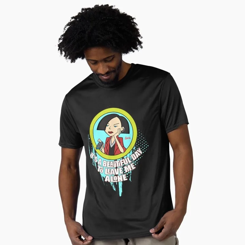 Daria The Series Sick Sad World Print T‑Shirt 90s Classic Cartoon Unisex Cotton Tee Casual Streetwear Birthday Gift For Fans