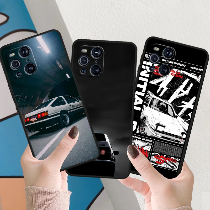 Initial-D F-ujiwara Tofu Shop Phone Case For OPPO Find X6 X5 X3 X2 F21S F21 Pro Lite Neo Black Silicone Fundas Soft Phone Case