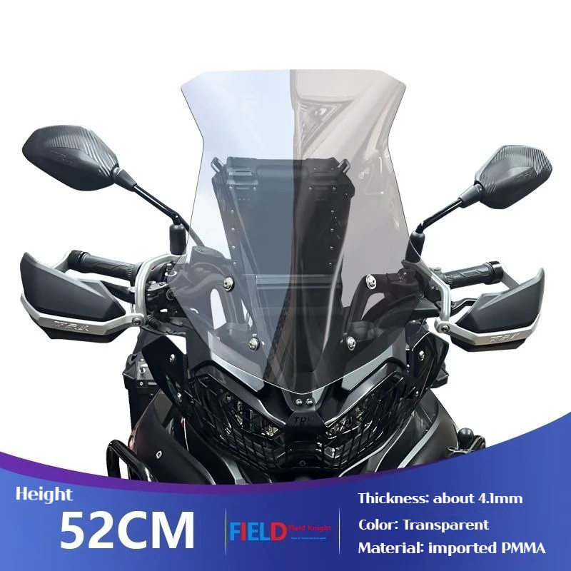 Parabrisas de alta calidad para motocicleta, deflectores de viento, cristal delantero transparente, para Benelli TRK702, TRK702X, TRK 702, 702X