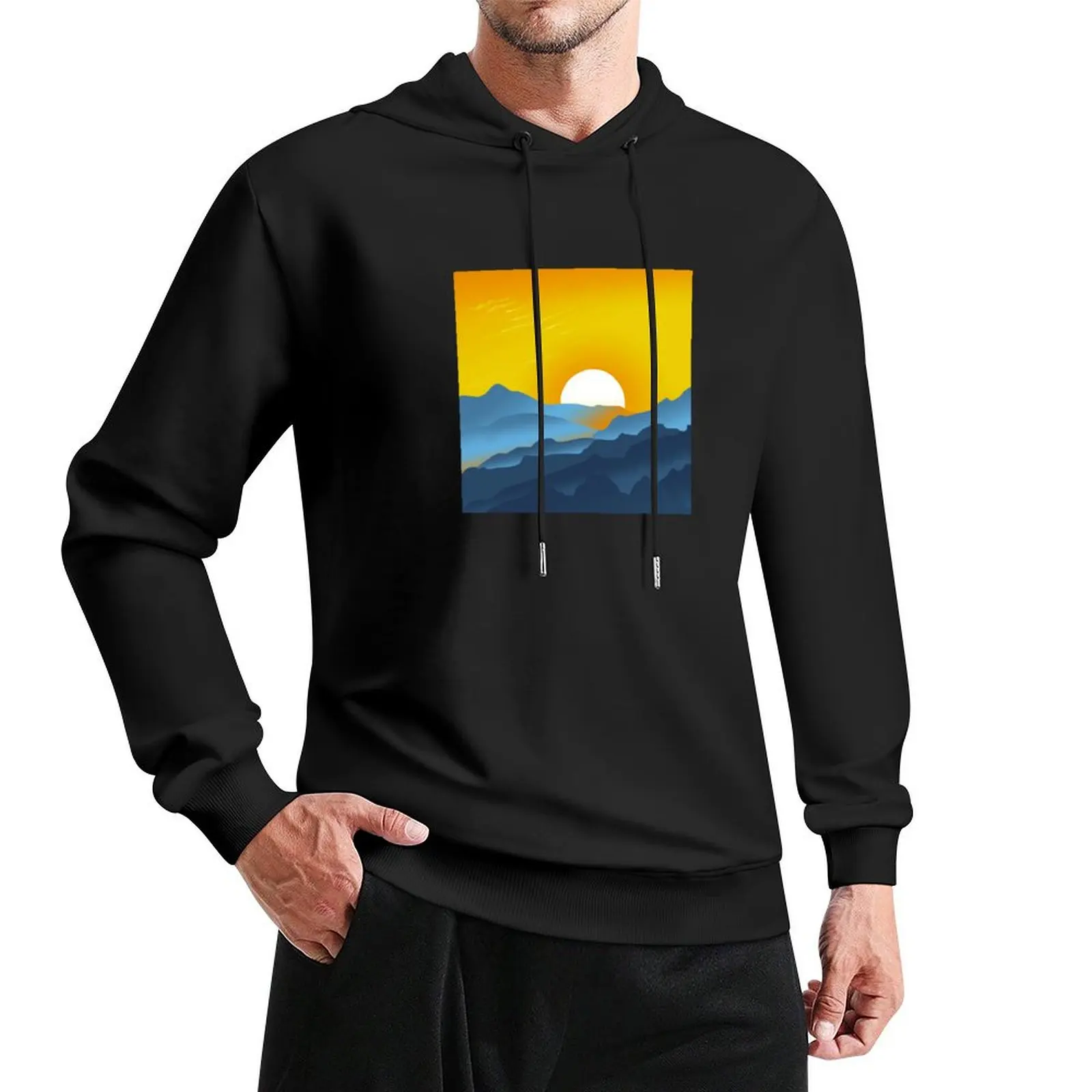 

AroAce Pride Sunrise Landscape Pullover Hoodie blouse hooded shirt clothes for men men clothes tracksuit