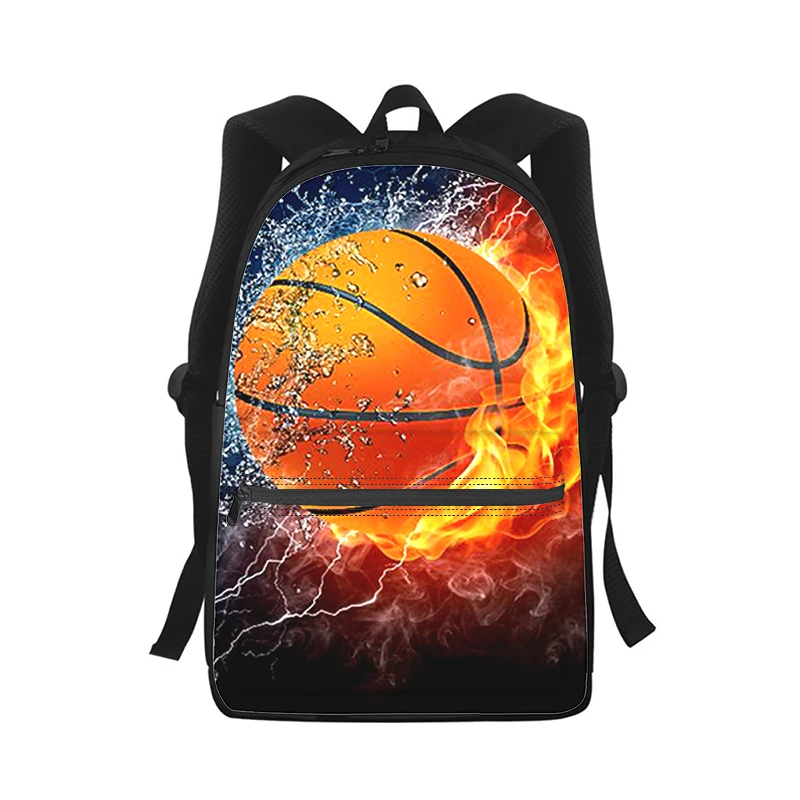 Sac à dos de basket-ball imprimé en 3D pour hommes et femmes, sac d'école étudiant, sac à dos pour ordinateur portable, sac de voyage pour enfants, mode initiée