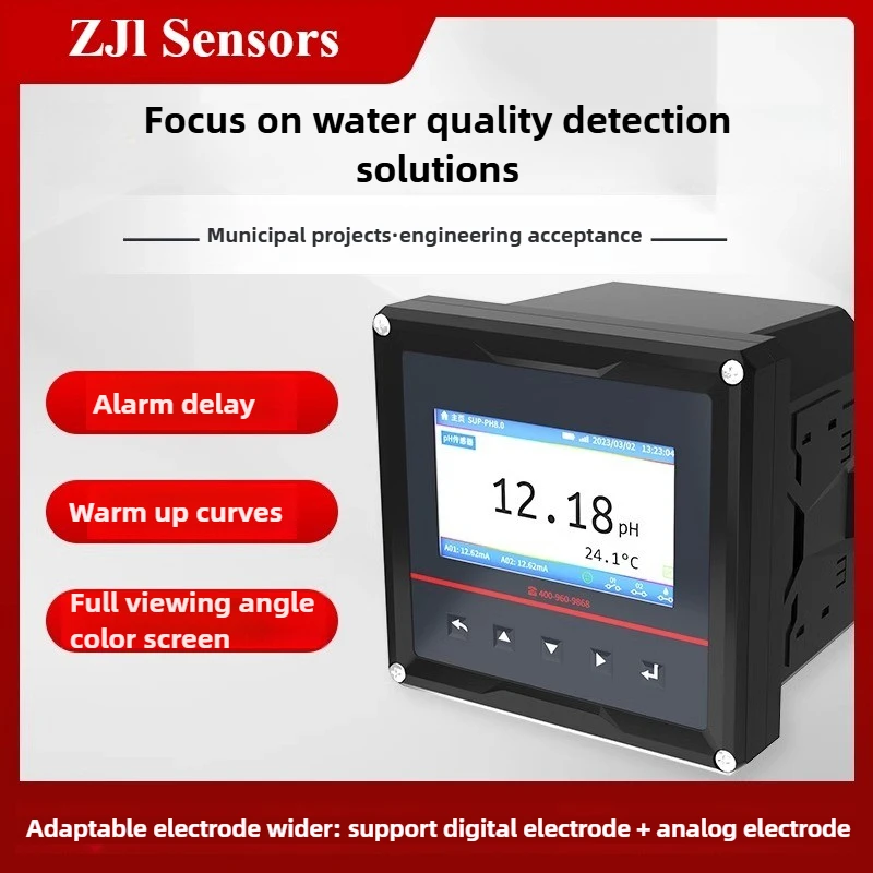 

MDC-PH Controller Industrial Online Meter Sewage Electroplating Sensor Probe PH Test Instrument
