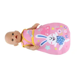 New Purple Sleeping Bag  For Carrying 43cm Baby Doll 17 Inches Doll Accessories