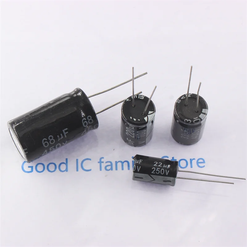 DIP 전해 콘덴서 160V200V250V400V450v 1UF 2.2UF 4.7UF 10UF 22UF 33UF 47UF 68UF 100UF 150UF 220UF 470UF