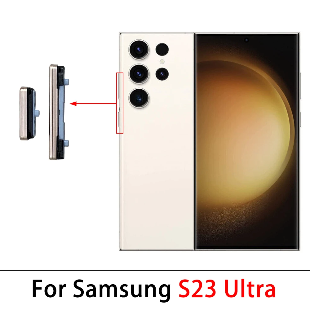 NEW For Samsung S23 / S23 Plus / S23 Ultra Power Button + Volume Side Button Replacement Parts