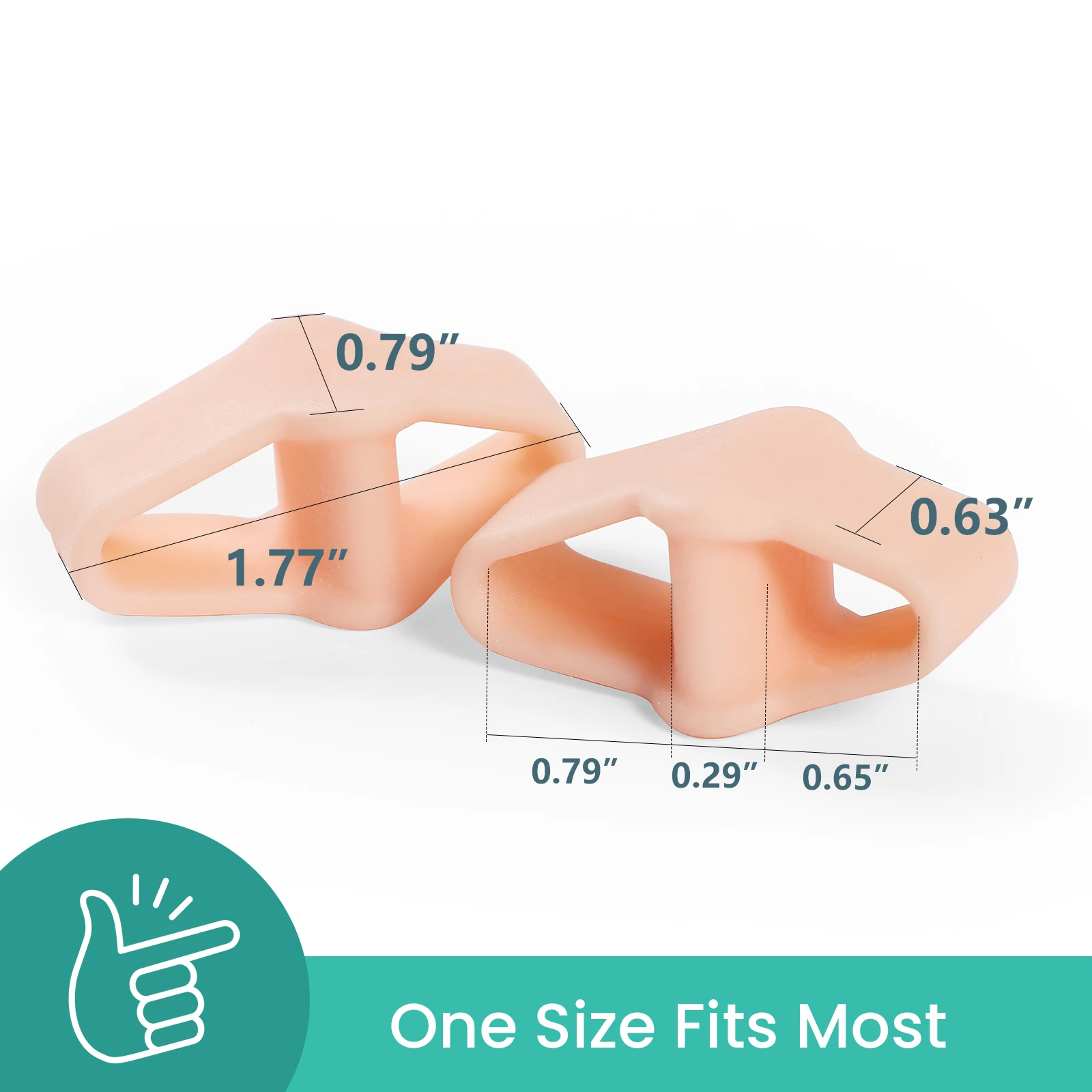 2/4/6Pcs Silicone Gel Toe Spreader Separator Bunion Hallux Valgus Corrector Thumb Finger Correction Straightener Foot Care Tool