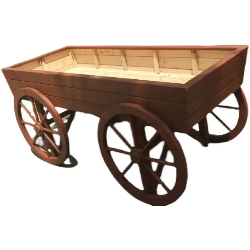Solid Wood Floating Shelves Flower Rack Flower Pot Cart Solid Display Plant Rack Garden Wooden square Wooden Flower Rack Box