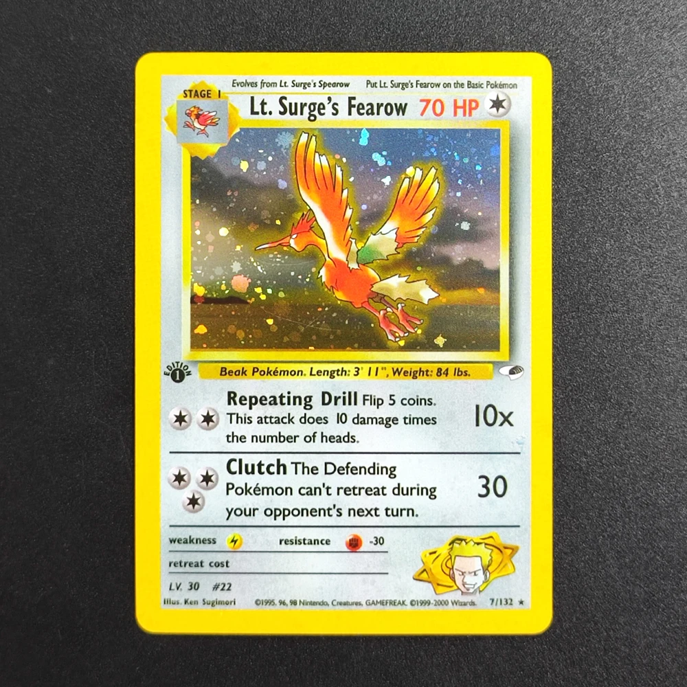 Cartões pokémon diy ptcg academia heróis 1a edição sabrina gengar blaine moltres foguete scyther holo inglês jogo coleção cartão