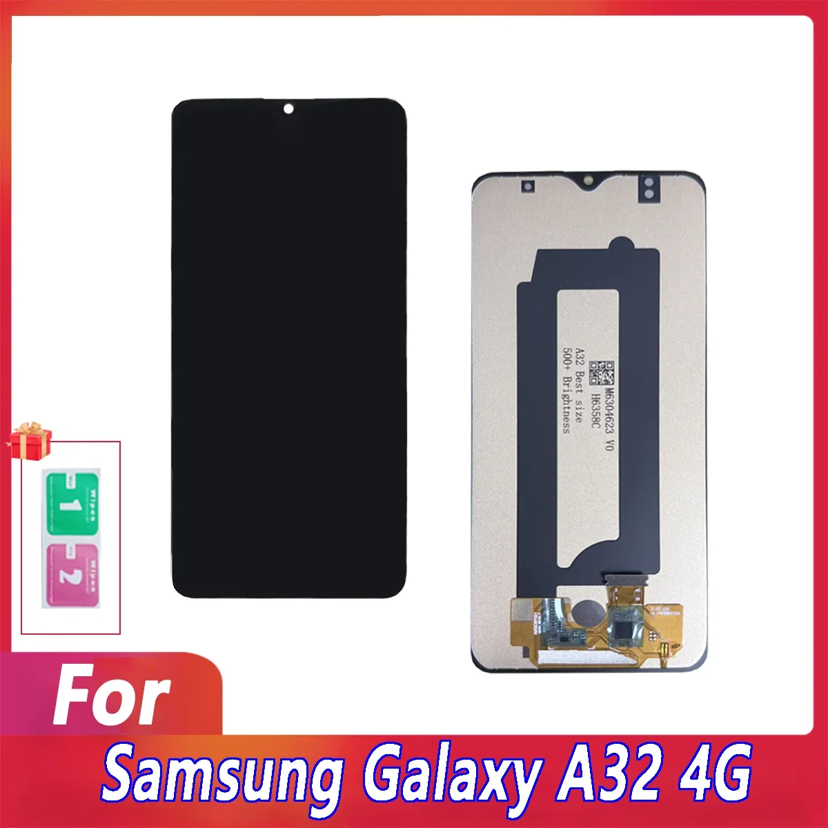 Pop 100% probado A32 4G para Samsung Galaxy A32 4G pantalla LCD montaje de digitalizador con pantalla táctil para A325F A325M LCD de repuesto