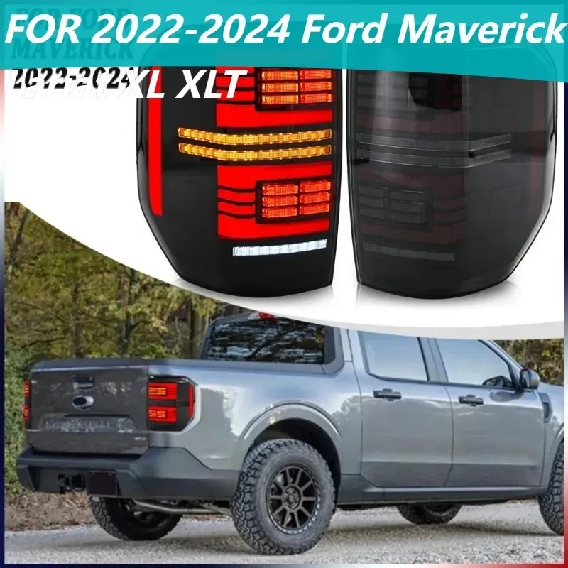 

Для Ford Maverick 2022-2024 годов, 1 комплект светодиодных дымовых задних фонарей, стоп-сигналы Plug and Play