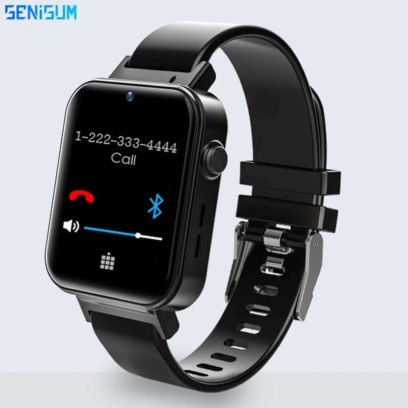 

1.75 inch Screen 320*385px Dual Mode Dual Chip 4G-LTE Smartwatch Phone Call GPS+GLONASS 5ATM Android 9.1 Face Unlock Smart Watch