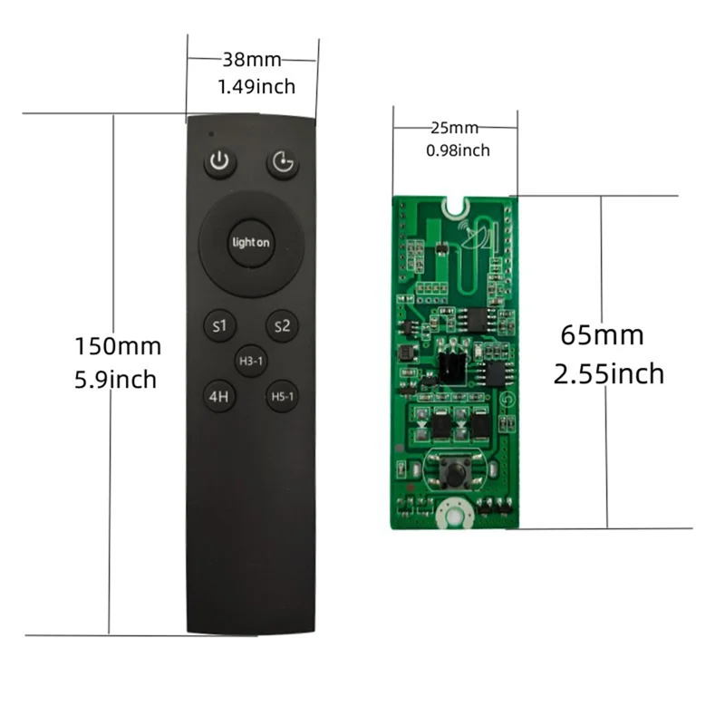 B04C-Human Body Induction Radar Solar Street Light Driver Board 3.2V 3.7V Remote Control High Power Circuit