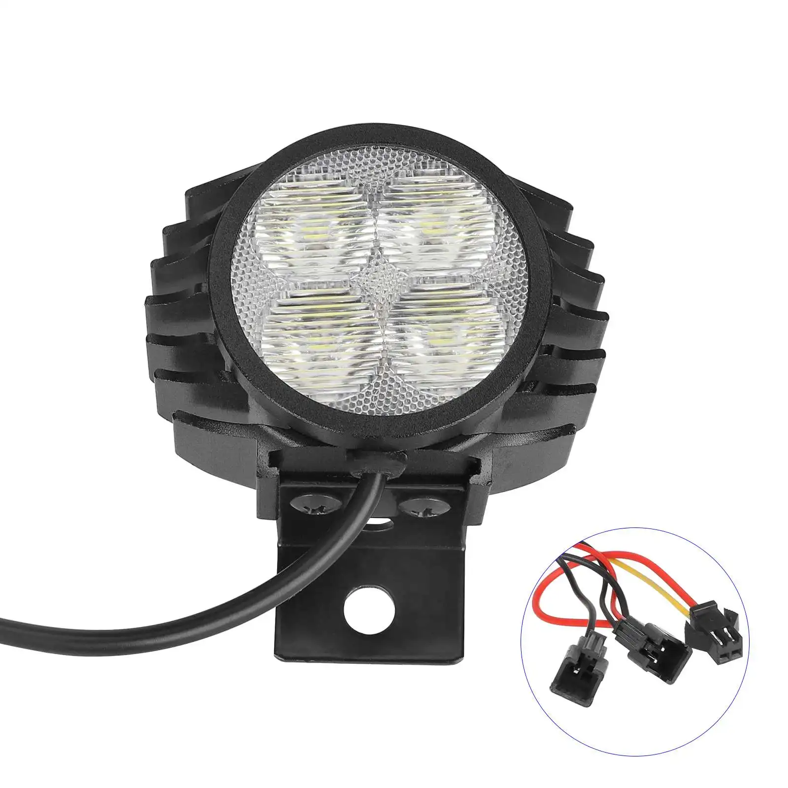 Scooters 2 In 1 Horn Headlights Led Front Light Lamp For Kugoo M4 Pro Electric Scooter Night Safety Front Light Lamp Accessories