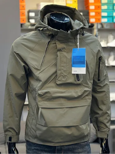 Imagen 2 del producto Chaquetas de campo de carga para hombre al aire libre rompevientos prendas de vestir exteriores para hombre táctico impermeable piloto abrigo Casual Sudadera con capucha hombres ropa de caza A14