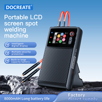 DOCREATE Portable LCD Spot Welding Machine - Intelligent Display, Multi-Security, 8000mAh Battery Life