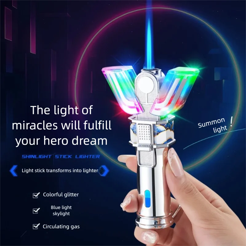 Hero Prop Style Electric Igniter, Multicolor Glowing Lamp, USB Powered Arc Discharge, Futuristic Hobby Desktop Trinket