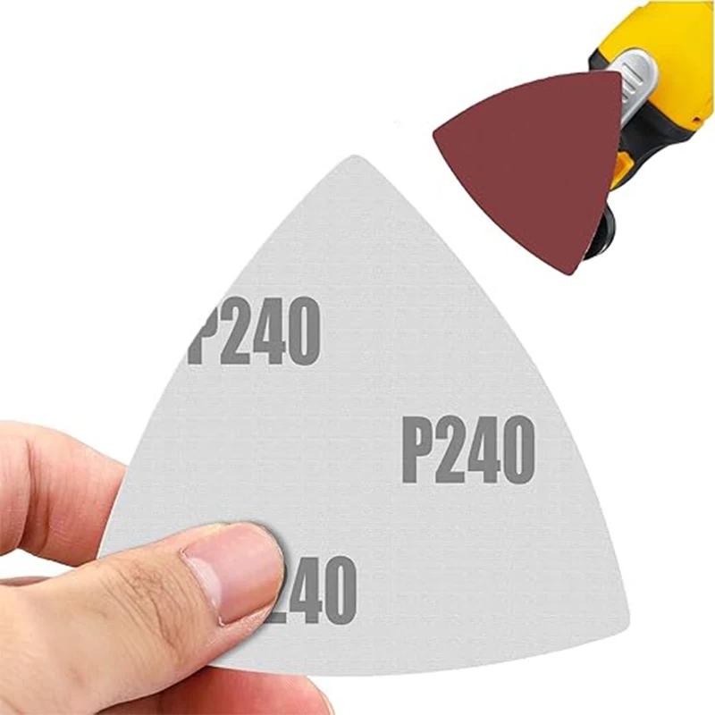 

80*80*80mm Triangle Sandpaper Abrasive Tools Alumina Material Woodworking Metal Polishing and Grinding Disc Tools Accessories