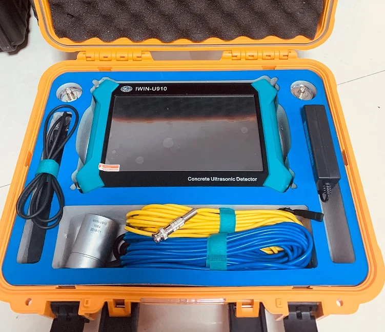 معدات اختبار الخرسانة بالموجات فوق الصوتية متعددة الوظائف UPV مقياس سرعة النبض بالموجات فوق الصوتية