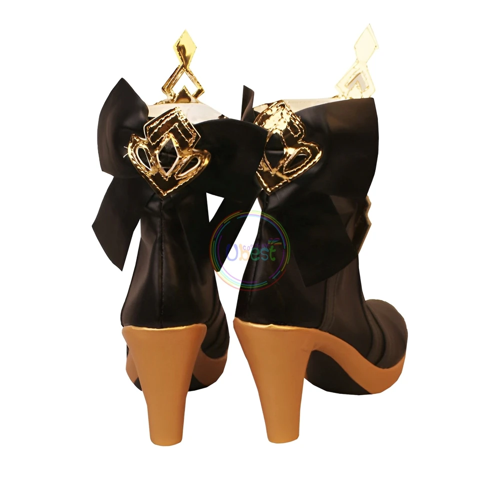 Navia sepatu boot Cosplay Genshin Impact
