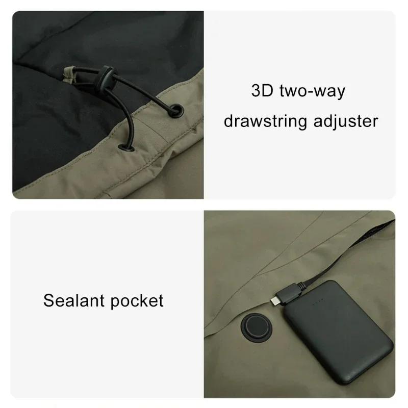 Youpin CottonSmith Graphene ทำความร้อนไฟฟ้าแจ็คเก็ตเครื่องทำความร้อนอัจฉริยะชายเสื้อกันน้ำ Breathable Warm ฤดูหนาว Smart App