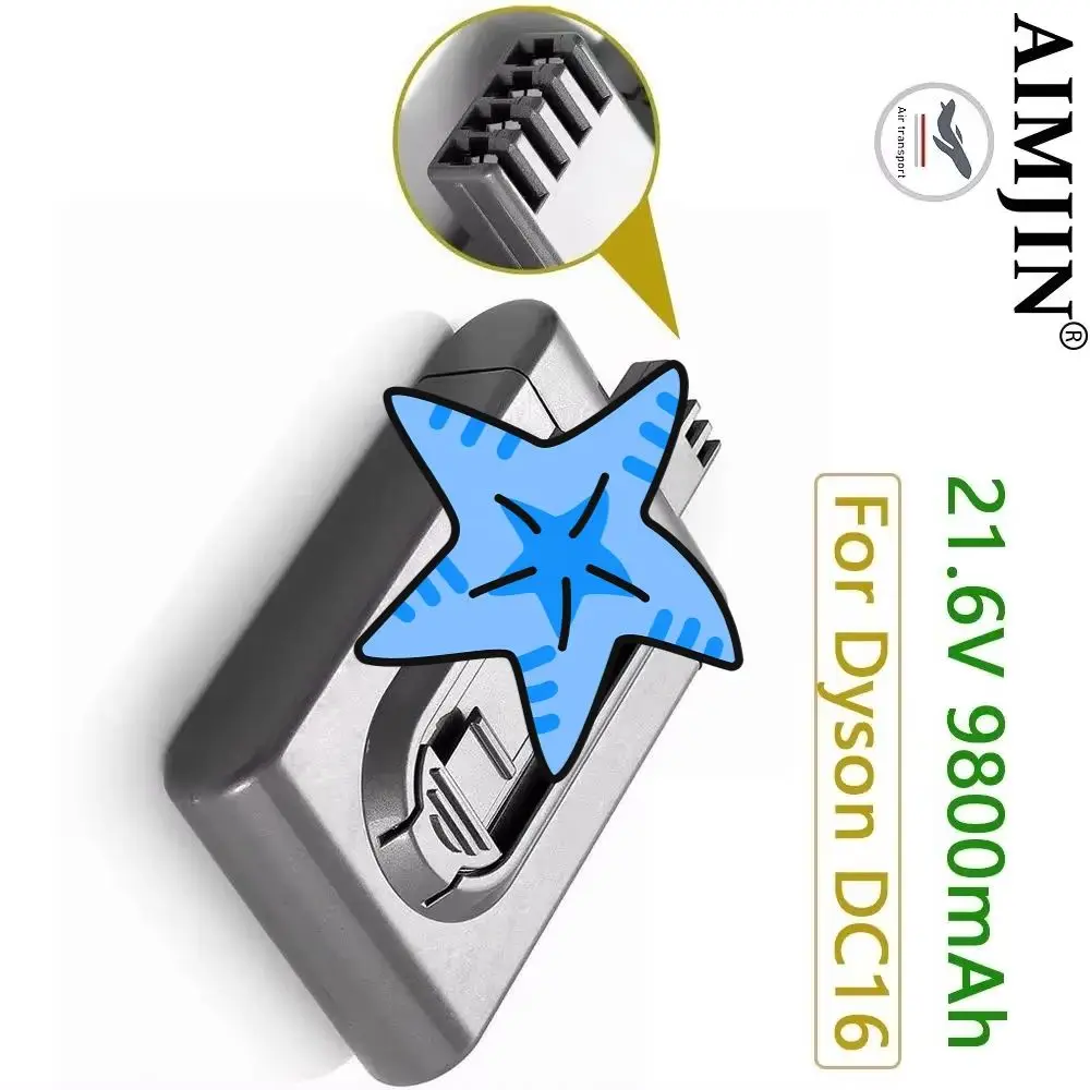 DC16 21.6V rechargeable battery lithium-ion for Dyson vacuum cleaner DC12 12097 BP01 912433-01 L50 replacement battery