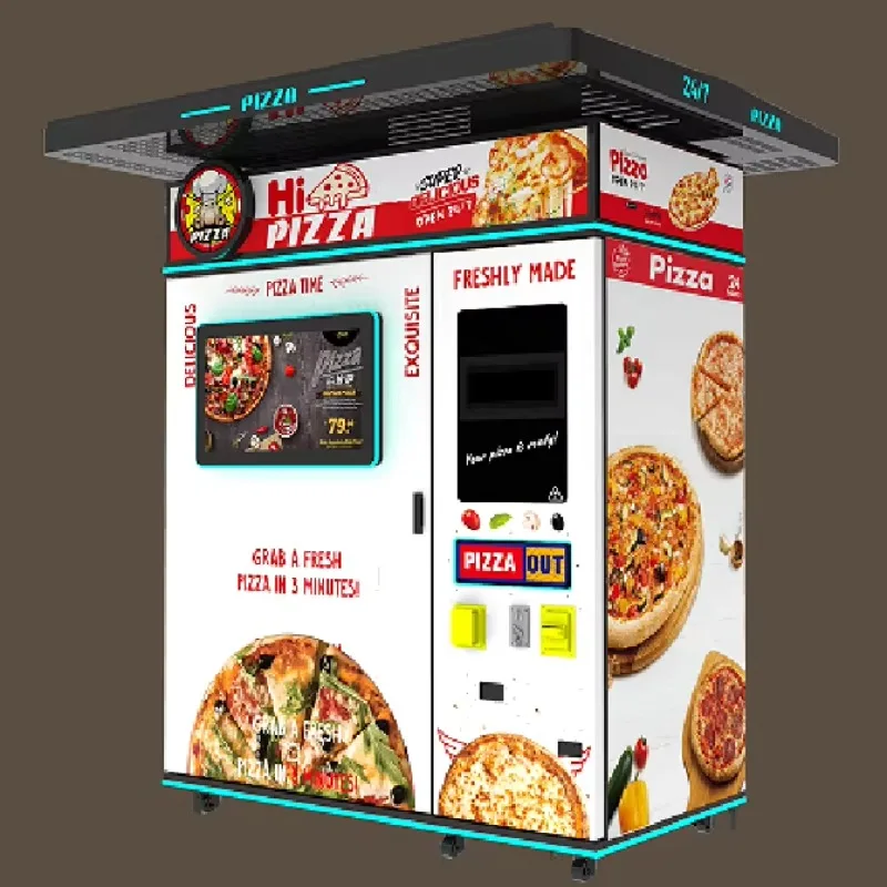 Vending Machines Manufacturer Fully Automatic Maquina Dispensadora De Pizza Custom Hot Food Pizza Vending Machine