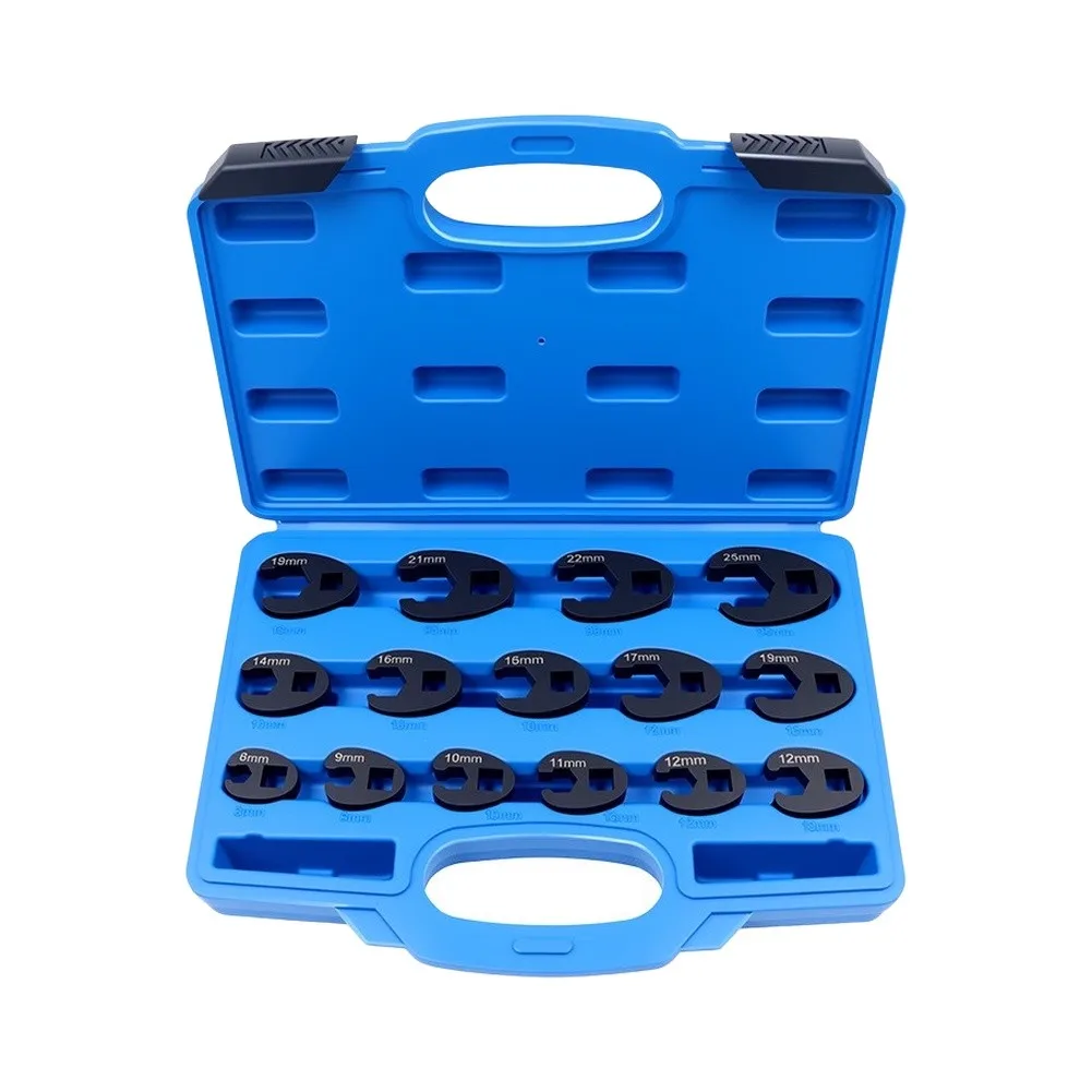 For Confined Areas Crow Foot Wrench Set Wrench Set For Narrow Space Crow Foot Wrench Narrow Space Tool Secure Engagement Tabs