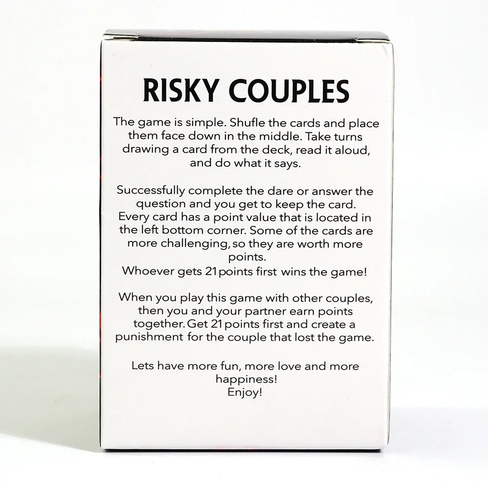 RISKY COUPLES -150 Spicy Dares & Questions na Boże Narodzenie Halloween Święto Dziękczynienia Prezenty Twój partner. Prezenty walentynkowe. Gra