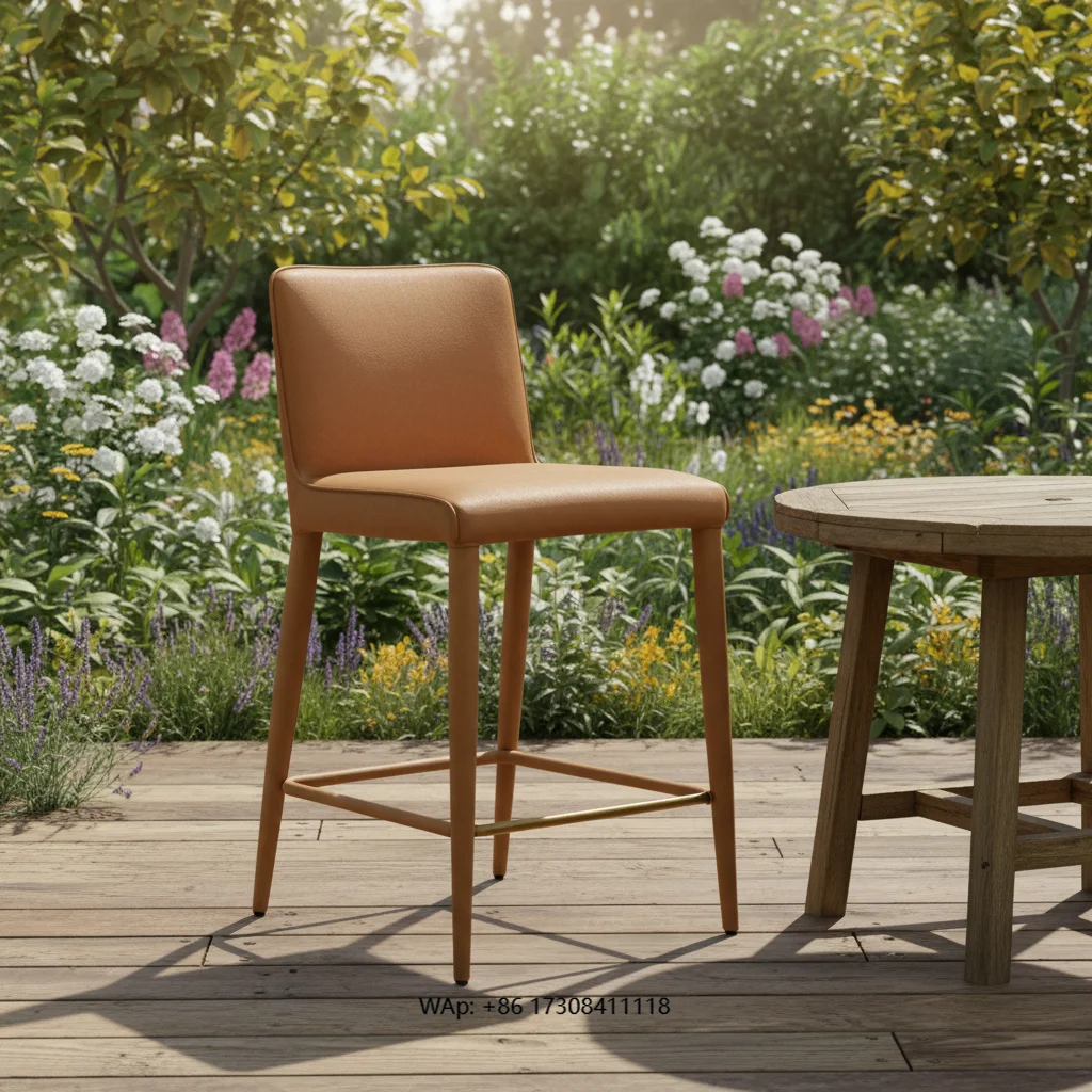 Interior dining room furniture, leather bar chairs and counter stools without armrests, living room chairs, modern casual furnit