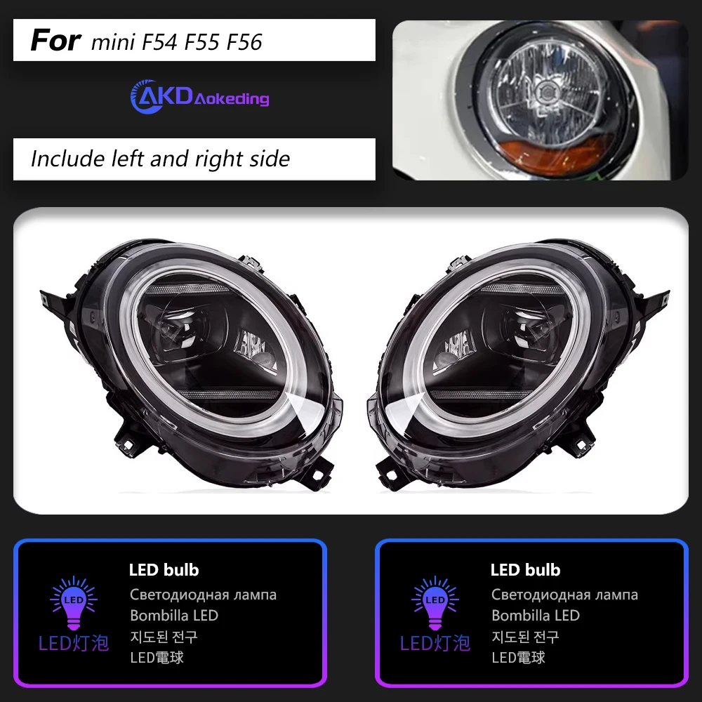 Car Lights for MINI F55 F56 LED Headlight 2014-2022 F54 F57 Head