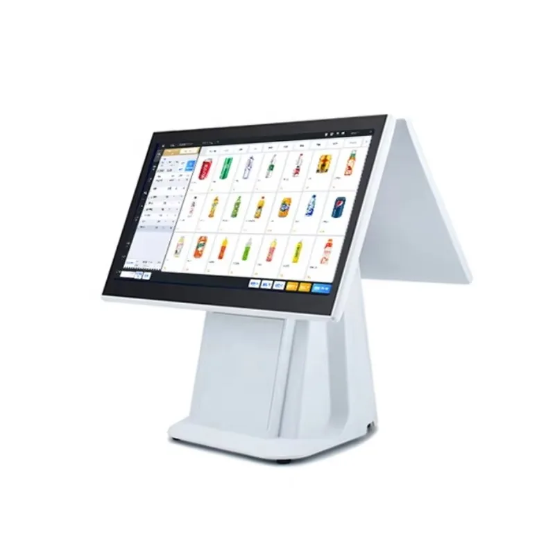 POS Cash Register Touch Screen All-in-one Machine, Commercial Supermarket Retail Terminal, Bluetooth WIFI Wireless POS view 4