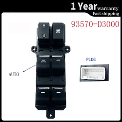 For Hyundai Tucson 2016 2017 2018 2019 Power Master Window Control Switch AUTO Button 93570-D3000 93570-D30004X Car Accessories