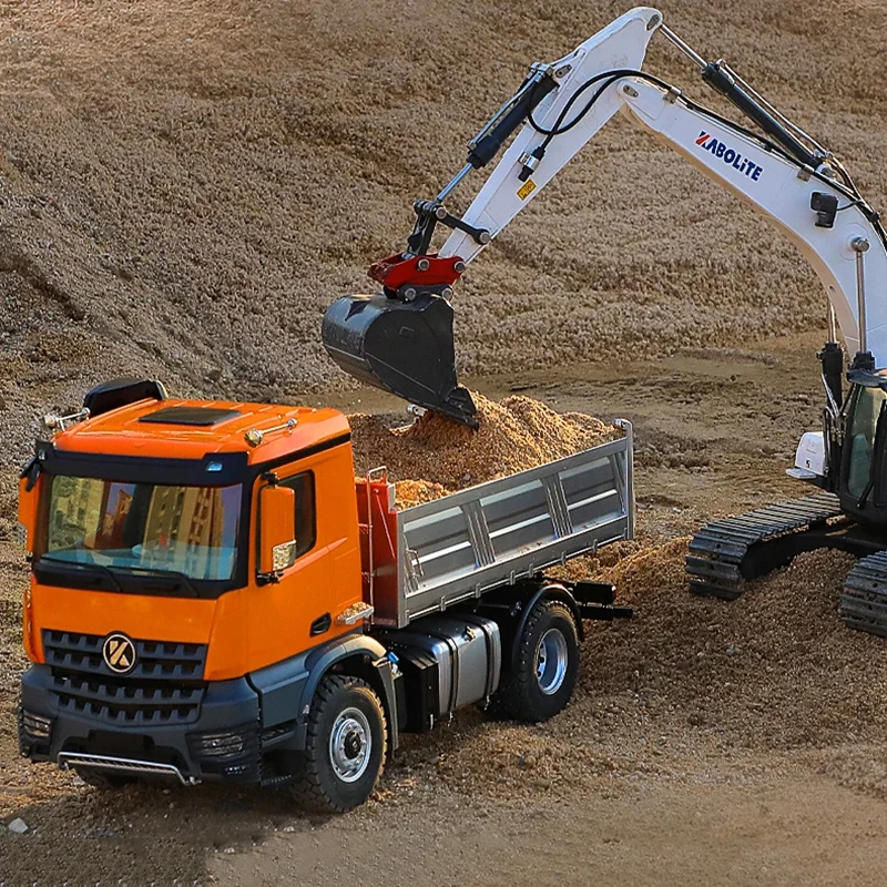 

KABOLITE K5701 RC Truck 1/14 4x4 RC Самосвал Электрическая модель 2,4G со световой и звуковой системой Автомобиль с дистанционным управлением Игрушка для мальчика