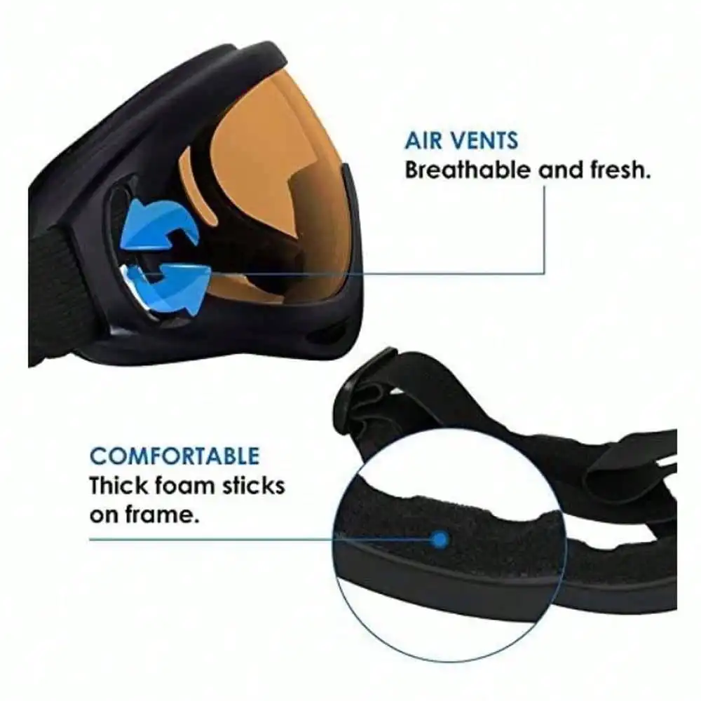1 pz occhiali da equitazione all'aperto occhiali occhiali da moto occhiali sportivi Harley maschera tattica antivento sci e skateboard sport g