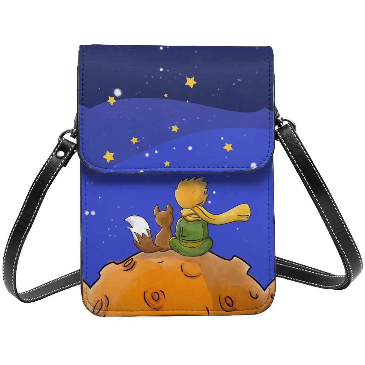 The Little Prince Shoulder Bag 2024 New Fashion Stylish Mobile Phone Bag Leather School Student Bags