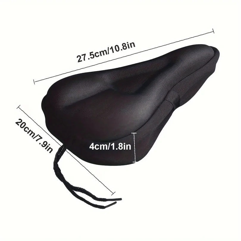 Bike Seat Cushion Gel Comfort Padded Bicycle Saddle Cover Extra Soft for Men Women Exercise MTB Mountain and Road Bicycle Seats