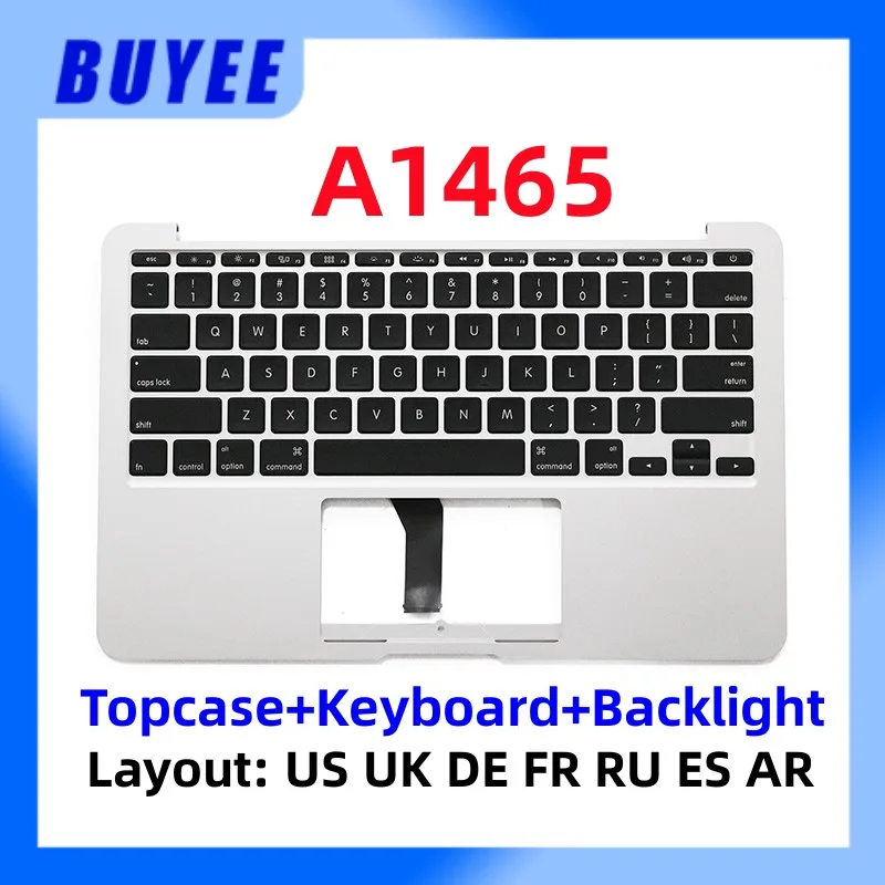 

Оригинальный Topcase Для Macbook Air 11,6 дюйма A1465 клавиатура с подсветкой US UK испанский Франция русский арабский 2013 2014 2015