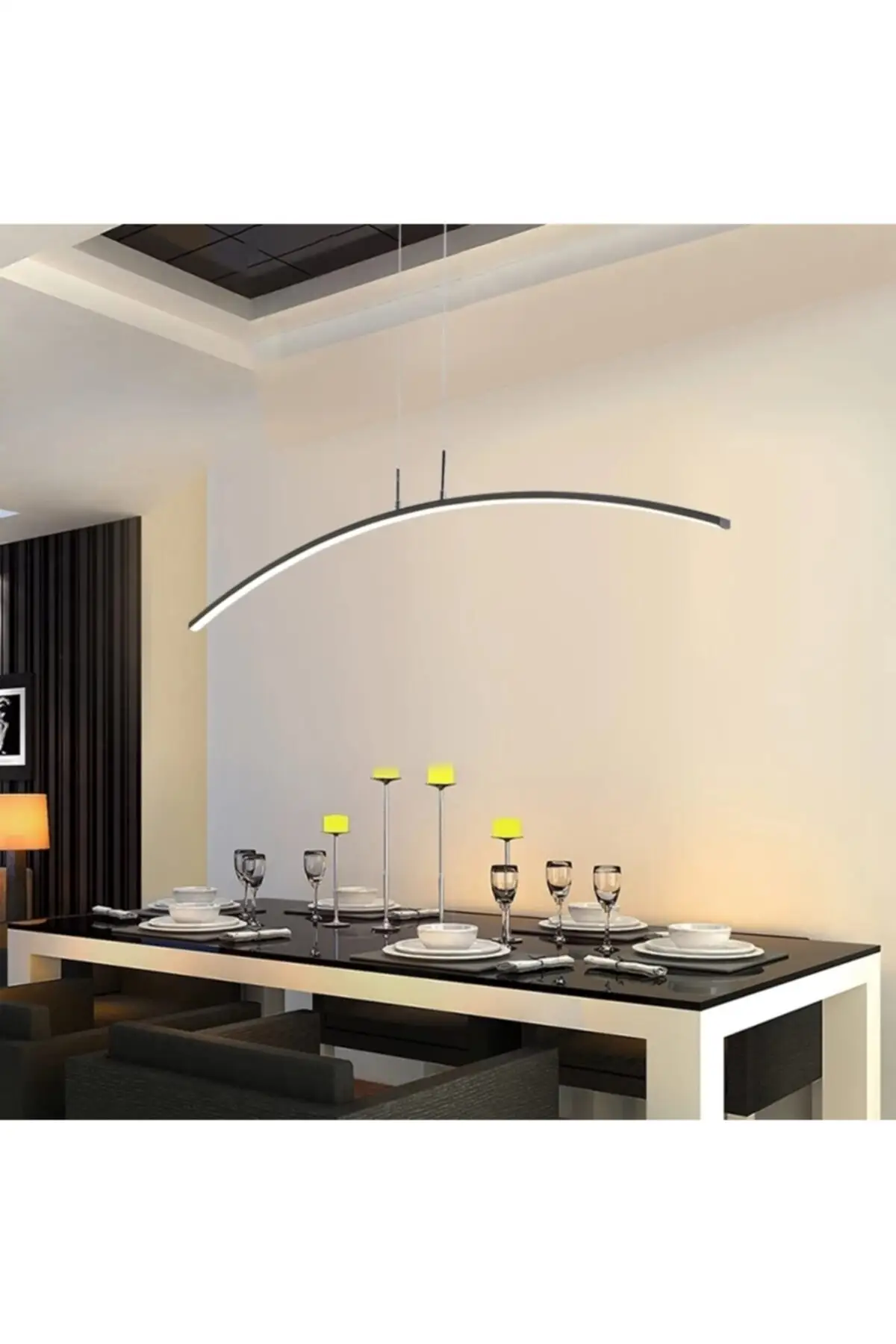 

DOLBOVI space black table top Led pendant chandelier