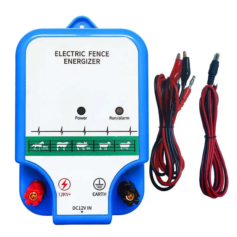 Electric Fence Energizer Can Use 12V Solar Powered Cattle, Horse, Sheep, Pig And Bear Electric Fence