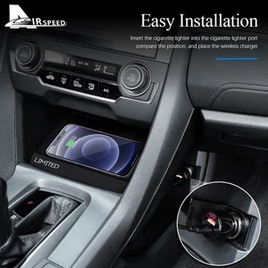 Auto-Ladegerät von Car für Honda Civic X 10. 11. Gen 2016-2023 Mobiltelefonzubehör Schnellladegeräte 15W Charger Board 10 Hauptverkaufszellen Civic Support G10 - №1