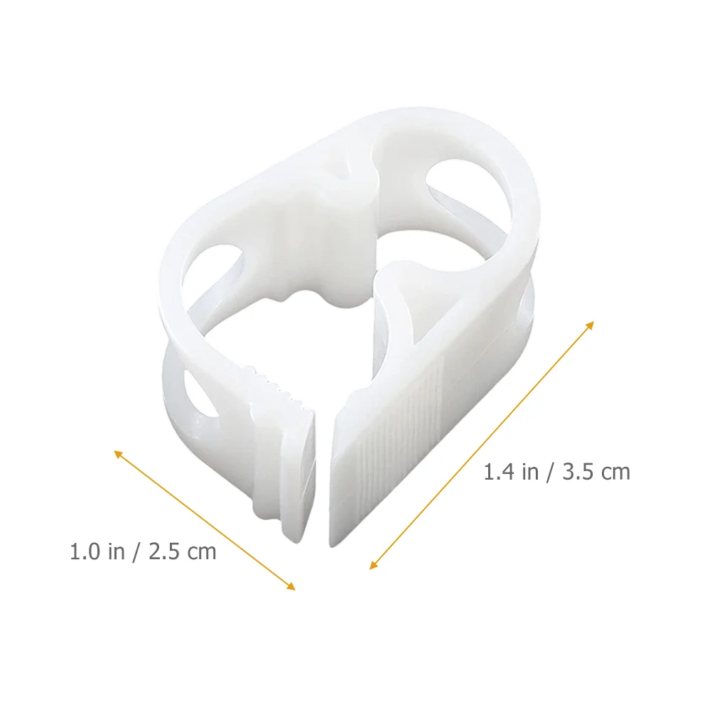 5 Pcs Siphon Hose Waterproof Clip Clamp Plastic Flow Control Feeding Tube Supplies Clamps Tubing White Medical