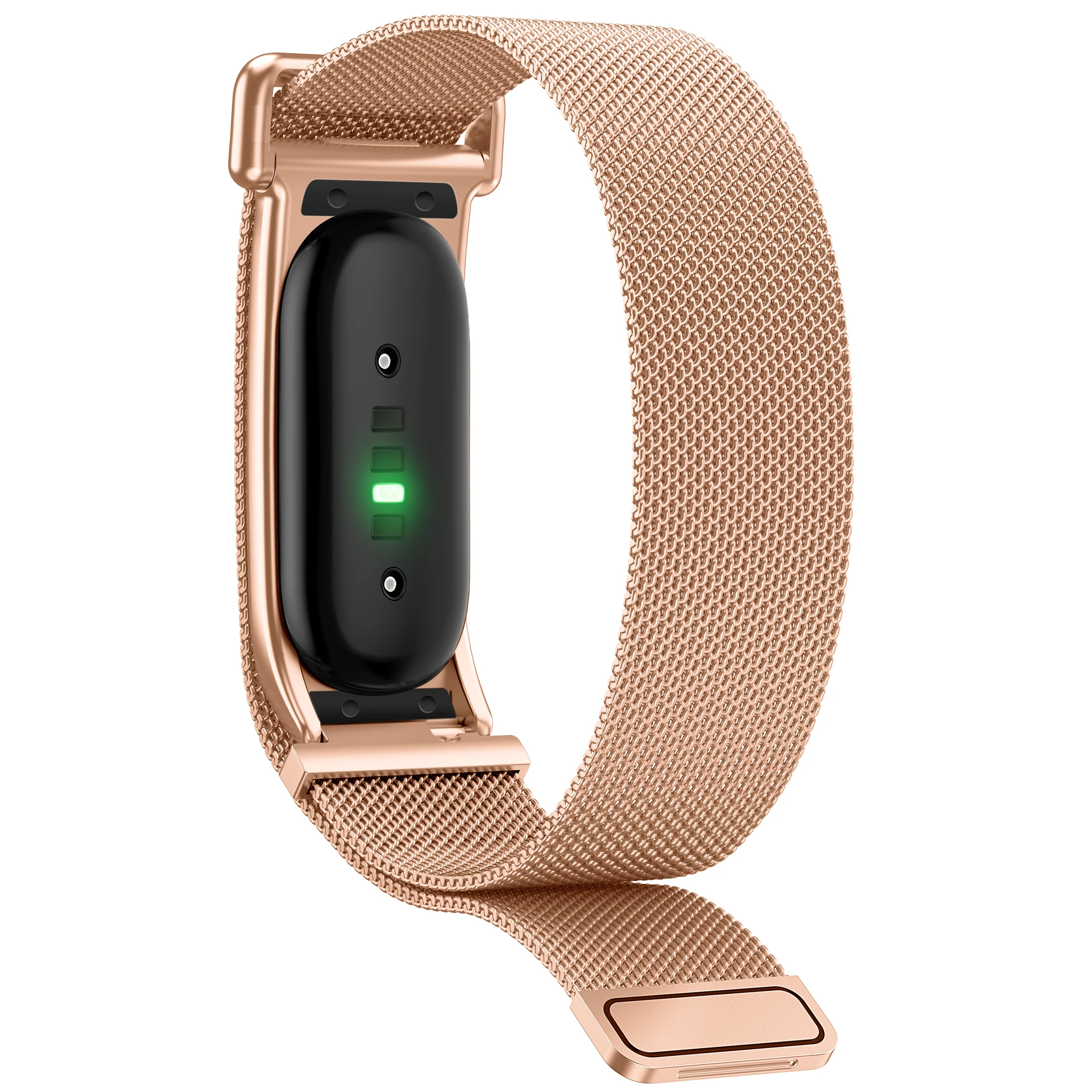 Google Fitbit Air Breathable Milanese Loop Band Quick Release Adjustable Soft Metal Tracker Accessory
