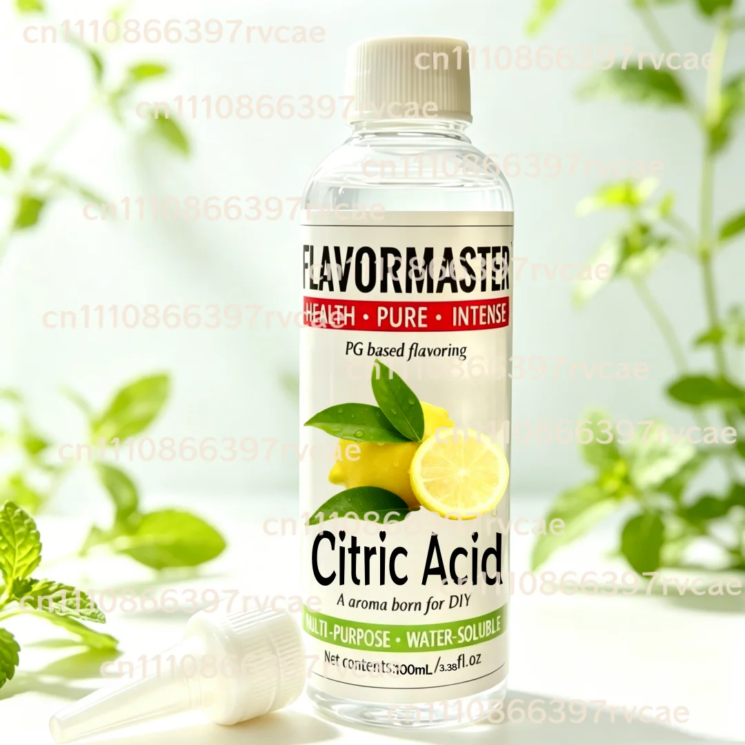 Water Soluble Citric acid PG Based High Concentrated Sour Flavoring Agent Short term stimulation of sour taste Food Safe